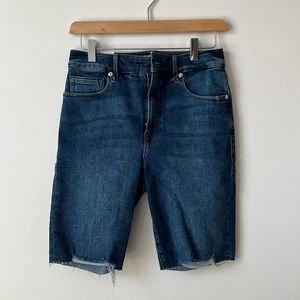 NWT Good American bermuda jean shorts denim sz 6/28